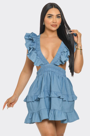 Dallas Denim Mini Dress