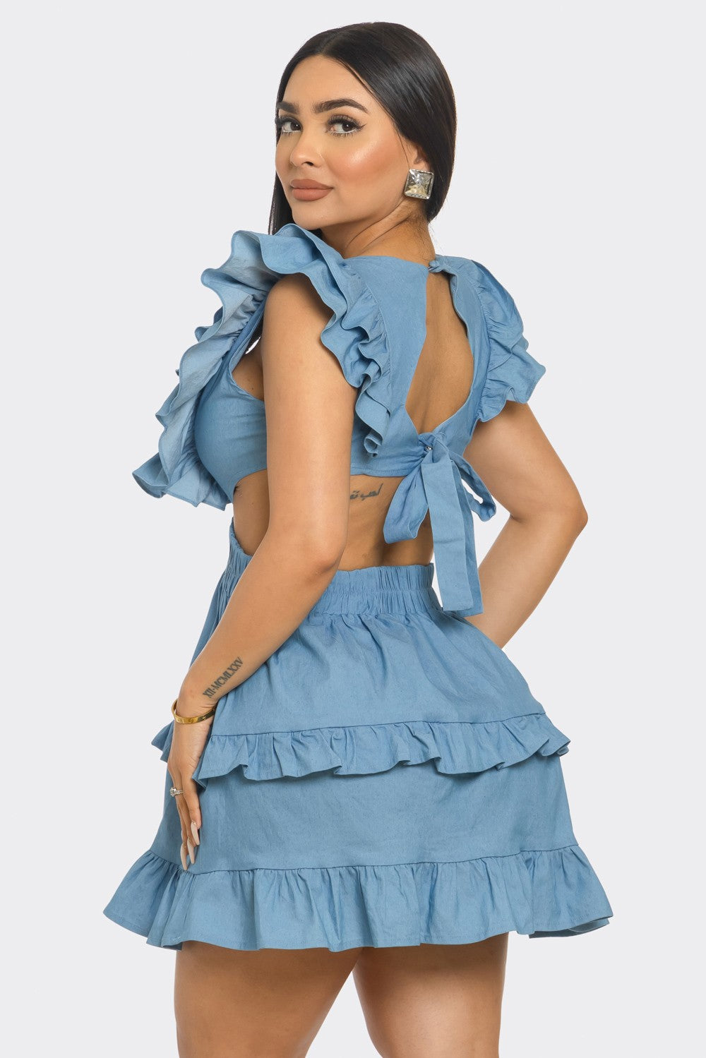 Dallas Denim Mini Dress