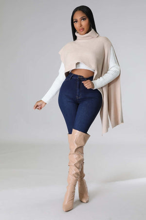 Hot Winter Unbalanced Sweater Also Available In Beige