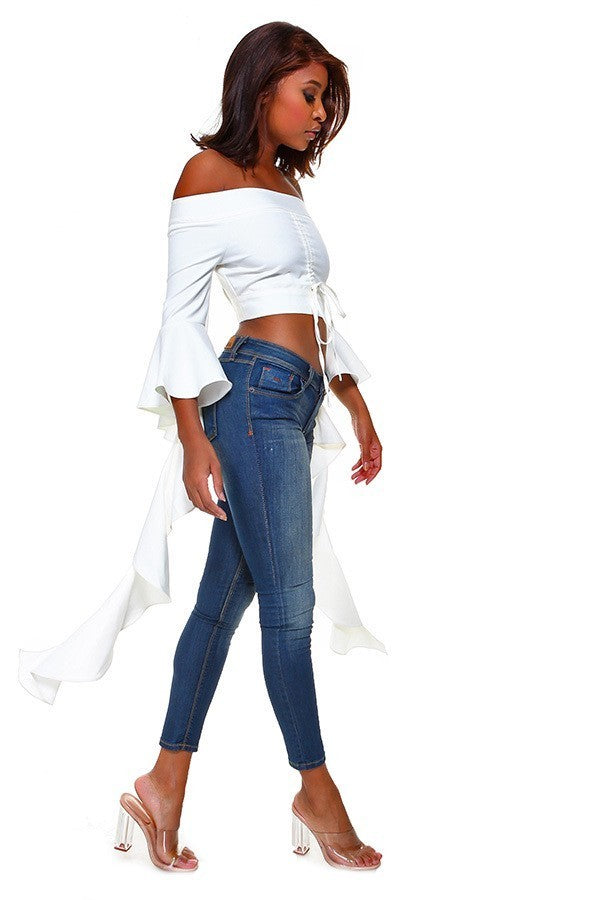 The Weekend Off Cold Shoulder Top